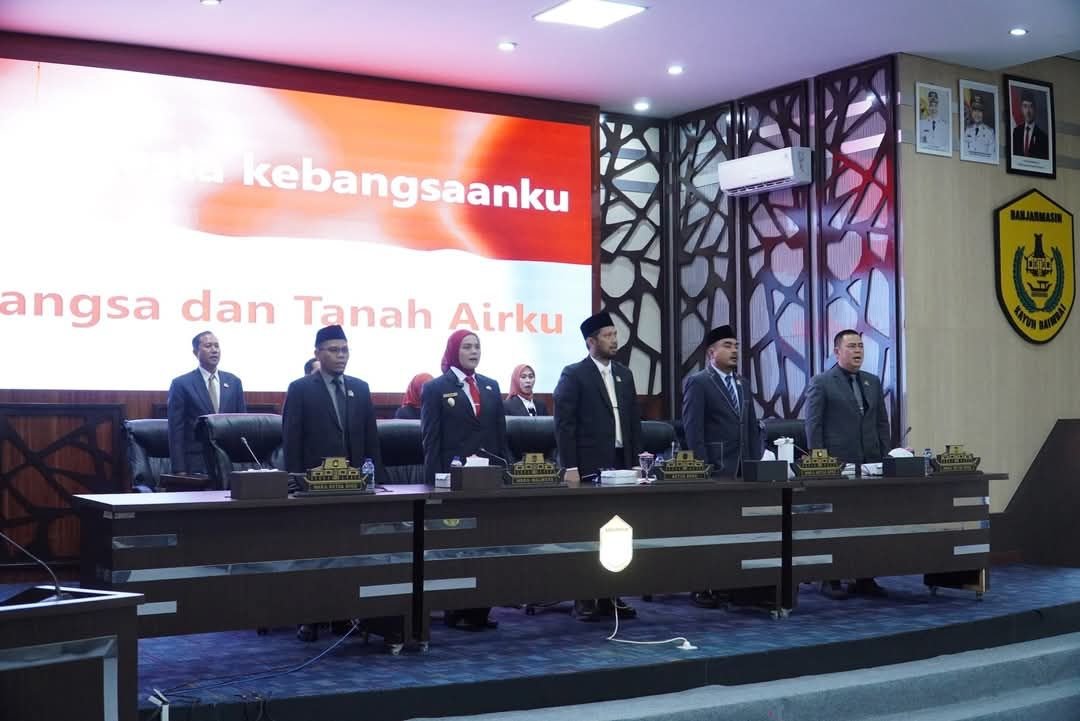 DPRD Kota Banjarmasin menggelar rapat paripurna Raperda inisiatif tentang perubahan atas peraturan daerah tentang ketenagakerjaan.(ist)