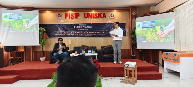 Kerjasama Dengan PT DBS, UNISKA MAB Gelar Kuliah Praktisi Tantangan Komunikasi Sosial Politik Di Industri Berbasis Alam