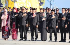 Wabup Kotabaru Hadiri Puncak Peringatan Hari Ulang Tahun (HUT) Bhayangkara ke-79