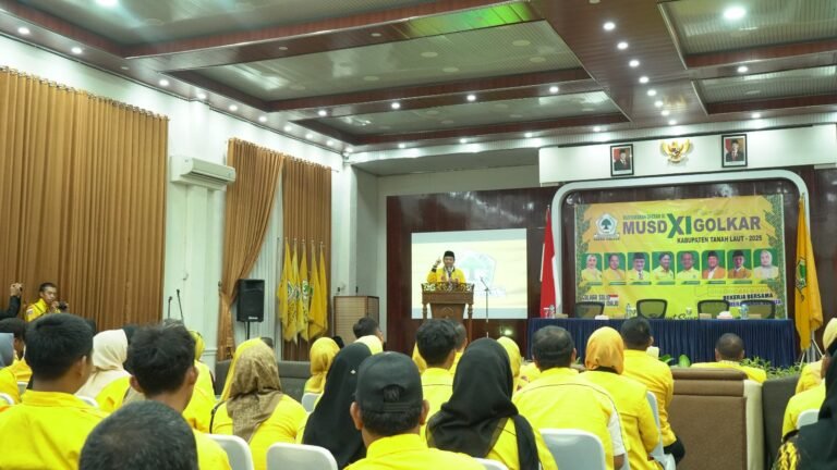 Hasnuryadi Sulaiman Resmi Tutup Musda XI Golkar Tanah Laut, H Agus Prasetya Nahkodai DPD 2025–2030