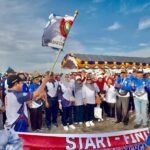 Pemkab dan PGRI Kotabaru Meriahkan HUT ke-80 PGRI dan HGN Kalsel dengan Jalan Sehat & Senam Anak Indonesia Hebat