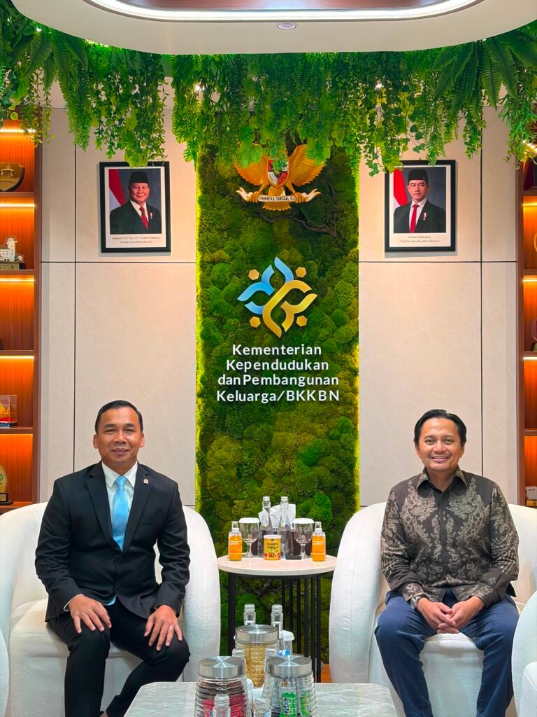 Wagub Kalsel Perkuat Sinergi Program Kependudukan dan Pembangunan Keluarga dengan Menteri Wihaji