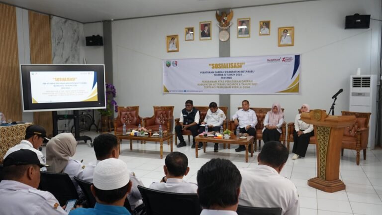 Pemkab Kotabaru Sosialisasikan Perda Nomor 10 Tahun 2026 tentang Pemilihan Kepala Desa