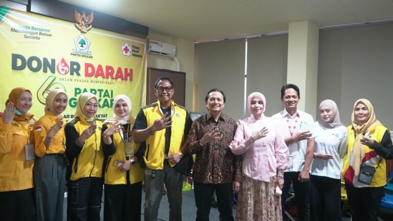 Peringati HUT Golkar, DPD Kalsel Wujudkan Kepedulian Lewat Donor Darah