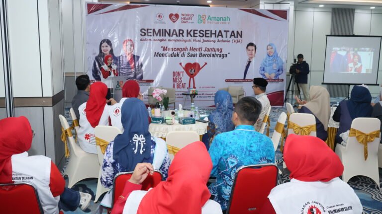 Peringati Hari Jantung Sedunia, YJI Kalsel dan Amanah Medical Centre Edukasi Bahaya Henti Jantung Saat Olahraga